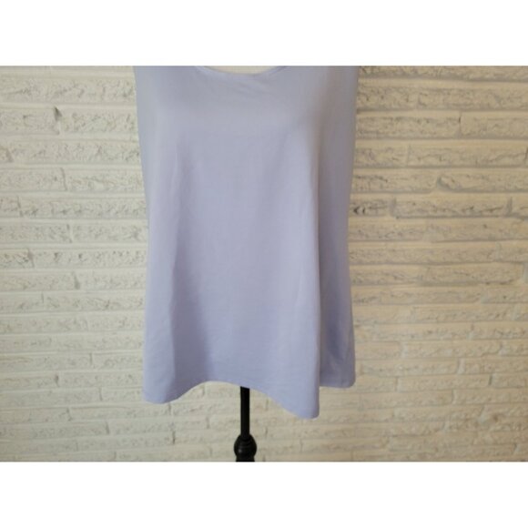 Pure Jill Womens Top Extra Large XL Tank Blue Racerback Stretchy BLU73E - Picture 4 of 8